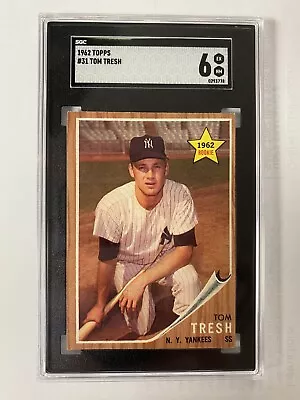 1962 Topps Tom Tresh #31 Rookie New York Yankees SGC 6 EX-MT • $8.05