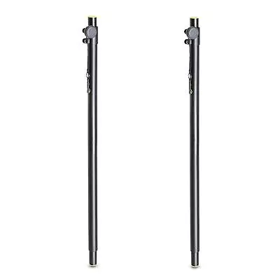 2 X Gravity SP 3332 B 35mm Adjustable Speaker Pole Satellite Sat DJ PA Sub • £48.99