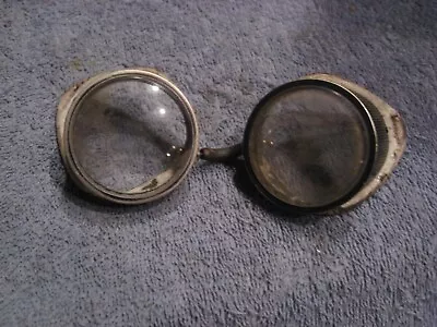 Antique  Safety Glasses Clear Lens No Elastic Steampunk • $14.99