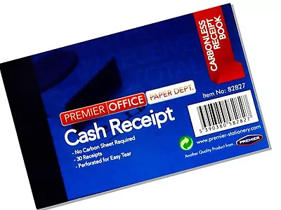 2 X Cash Receipt Book Office Invoice Carbonless Duplicate Business Paper Book  • £5.99