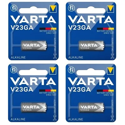 4 X VARTA A23 Alkaline Batteries 12V - 23A MN21 E23A LRV08 V23GA L1028  Remote • £5.85