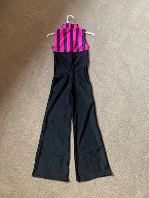 £12.50 • Buy Danse Dezines Jive Bootleg Modern Jazz Catsuit Dance Costume Child Small Size 1