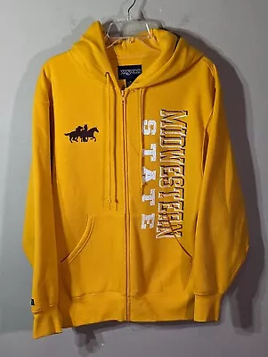 Midwestern State University Mustangs Yellow JanSport Hoodie Men's Size Medium • $28