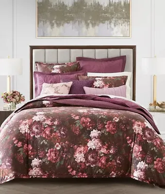 HOTEL COLLECTION Dutch Floral Duvet Cover Full/Queen 94 X96  Crimson • $89.10