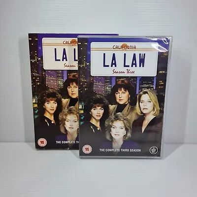LA Law Complete Season 3 DVD 5 Disc Set Region 2 With Dust Cover • $25.44
