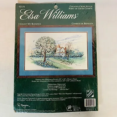 Elsa Williams Counted Cross Stitch I Count My Blessings By D. Morgan 02134 USA • $25.72