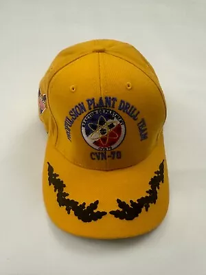 The Corps Propulsion Plant Drill Team CVN 70 Yellow Baseball Cap Hat One Size • $27.99