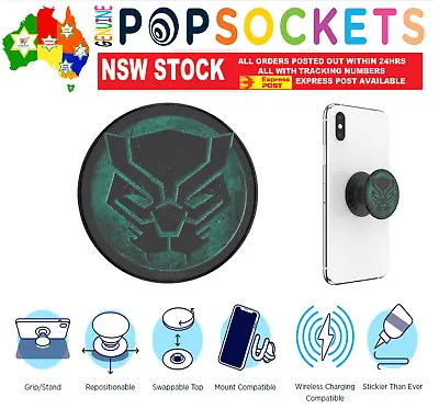 $24.50 • Buy PopSockets Grip Pop Socket Marvel Black Panther Stand Phone Holder Car Mount