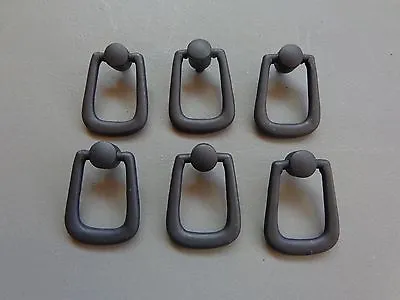 Set Of 6 New Matte Black Mission Arts & Crafts Cabinet Swing Bail Pull • $12