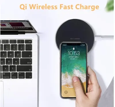 Qi Wireless Charger Fast Charging Mat For IPhone XS Max Samsung S10 S9 -10W • $7.99