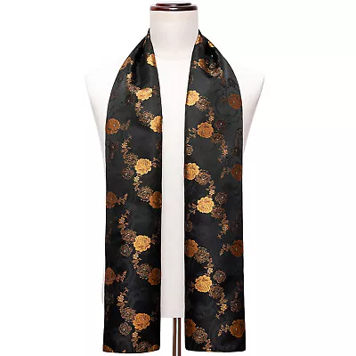 Warm Mens Scarf Soft Paisley Floral Long Shawl Neck Wrap Winter UK Easy Care  • £14.99