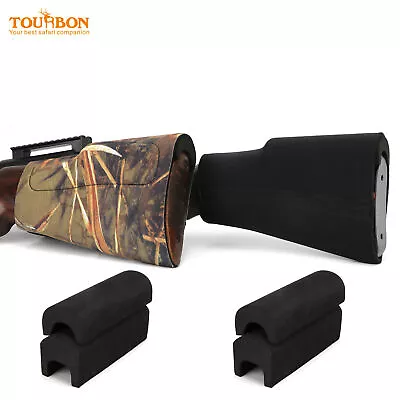 TOURBON Shotgun Rifle Hunting Comb Riser Cheek Piece Buttstock Cover Black/Camo • $20.69