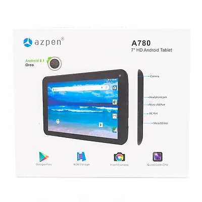 Azpen A780 Android 8.1 Oreo 7  RK3126C Quad-Core 8GB Wi-Fi Touchscreen Tablet • $39.99
