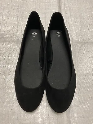 H&M Women’s Black Ballet Flats Shoes Size 8 • $16.50