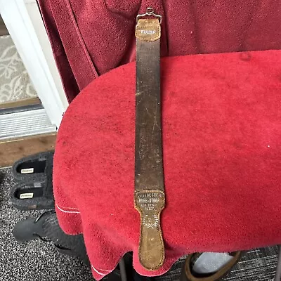 Vintage Leather BOUCHER No #2 Finish Hone Honing Strop San Diego CALIF. Nice! • $7.99