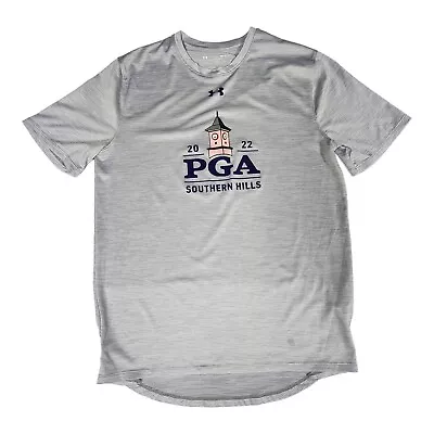 Under Armour PGA Southern Hills Headgear Shirt Small Heather Gray • $13.91