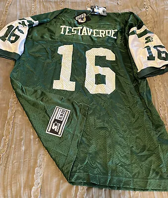 VINNY TESTAVERDE New York JETS Football Vintage STARTER Replica Youth XL Jersey • $30.59