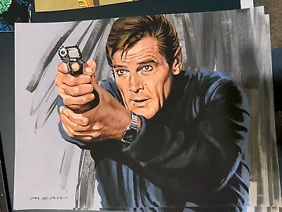 Paul Mann James Bond 007 Roger Moore Print /50 Mondo Artist • $145