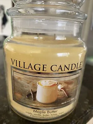 Village Candle  Maple ButteCandle Glass Jar   Limited Edition Lightning -  14 Oz • $34.54