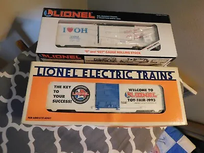 Lionel O Gauge Train Cars I Love Ohio 6-19912   1993 Toy Fair 6-19923 • $19.99