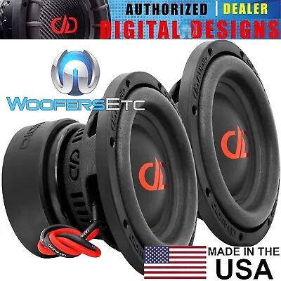 (2) DD AUDIO 1508d-D4 8  USA MADE 2400W DUAL 4-OHM SUBWOOFERS BASS SPEAKERS NEW • $858