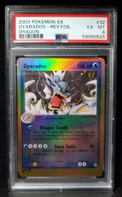 £34.99 • Buy Gyarados - 2003 Pokemon EX Dragon #32 Reverse (Rev) Foil Holo - PSA 6