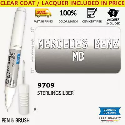 Wheel/Rim 9709 Touch Up Paint For Mercedes Benz MB Silver # STERLINGSILBER Pen S • $14.99