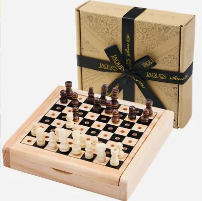 £12.95 • Buy Jaques Of London Traditional Wooden Travel Chess Set Rrp £14.99 Est. 1795