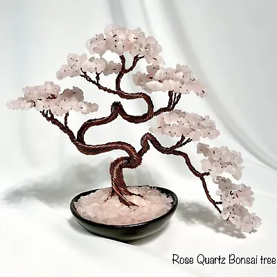 $39.90 • Buy Aquamarine Crystal Gemstone Tree  Bonsai Tree Good Luck Tree