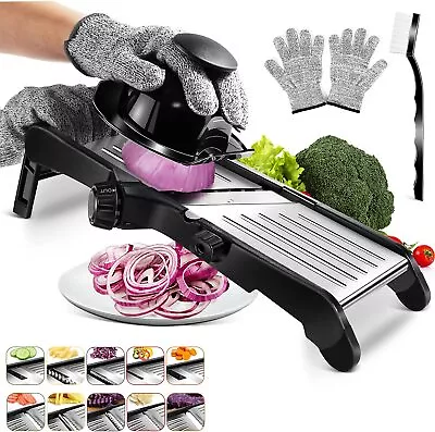 £21.89 • Buy Adjustable Mandoline Slicer Upgraded Professional Vegetable Slicer For Food