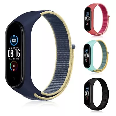 For Xiaomi Mi Band 6/5/7/4 Band Strap Replacement Nylon Loop Wrist Watchband • $9.99