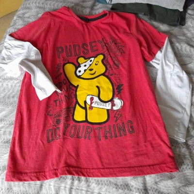 £2 • Buy Pudsey Bear T-shirt*age 11-12*Unisex*Children In Need