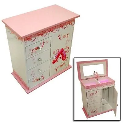 £35.95 • Buy Mele Pink Musical Ballet Shoe Ballerina Jewellery Box Trinket Girls Childrens