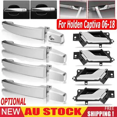 Inner Outer Door Handle Chrome Front/Rear LH RH For Holden Captiva 2006-2018 AU • $20.95