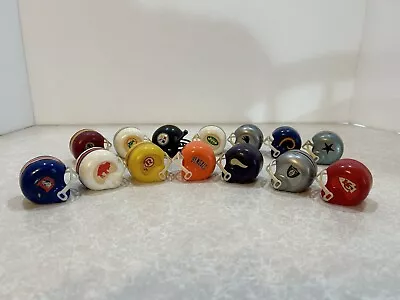 Vintage Mini NFL Helmets.  Lot Of 14 Helmets. • $20