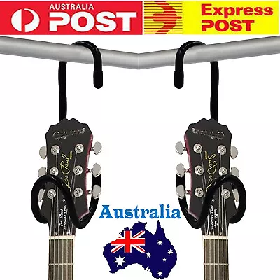 $17.90 • Buy 2x Guitar Rack Stand Closet Display Holder For 2 Guitars Electric Acoustic Bass