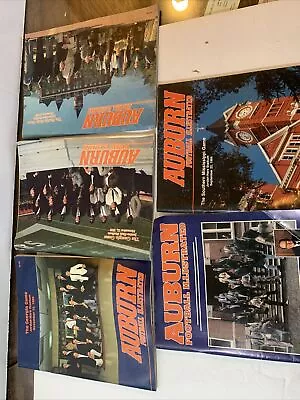 Auburn Football Illustrated Programs Lot Of 5 From 1980s Bo Jackson • $40