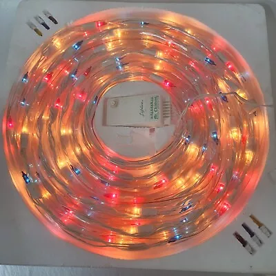 Vintage Mr. Christmas Lightline 25' Tube/Rope Light In Motion Multi Color • $39.99