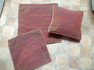 £0.99 • Buy Lovely Latin Script Loqueris Tapestry Style Cushion Covers