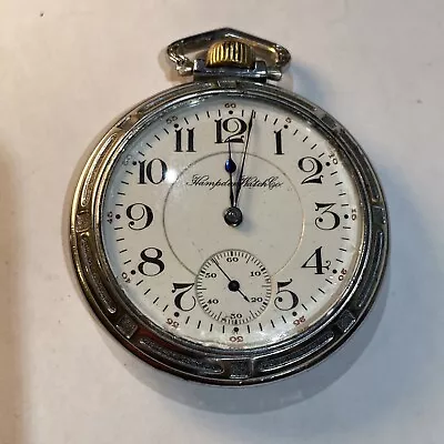 1915 HAMPDEN POCKET WATCH  Model 105 16S  21 JEWELS Open Face Grade 105 NR • $139