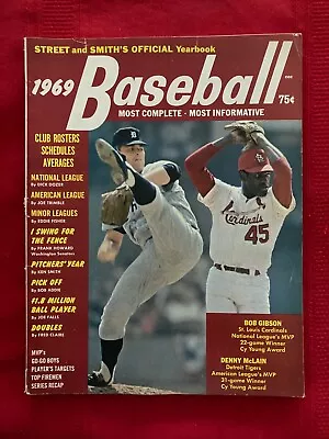 1969 Street & Smith's Baseball Yearbook Magazine / Gibson / Jackson / Seaver • $29.95