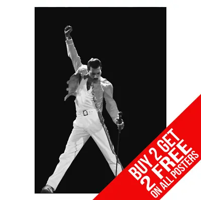 Freddie Mercury Queen Ee1 Poster A4 A3 Size Print - Buy 2 Get Any 2 Free • £8.97