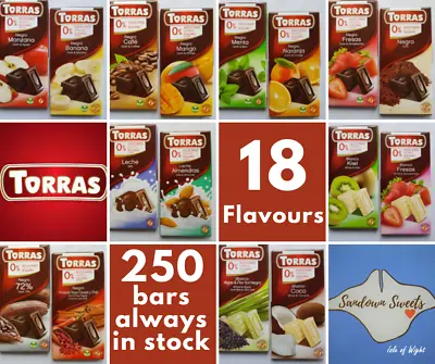 £2.30 • Buy Torras Chocolate - Multiple Listing & Flavours - Dark - White - Milk Chocolate