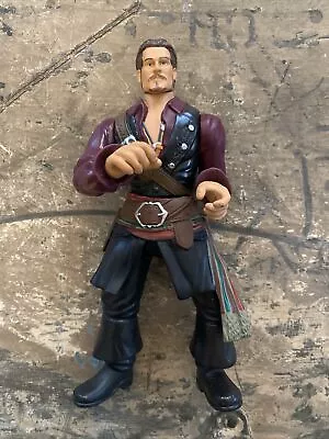 Vintage Zizzle Disney Will Turner Pirates Of The Caribbean 7” Plastic Figure  • $10