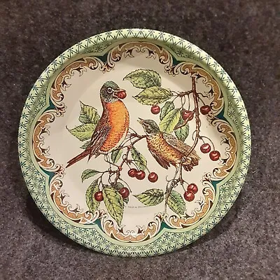 Vintage Bird DAHER Decorated Ware Metal Plate Made In England • $19.95