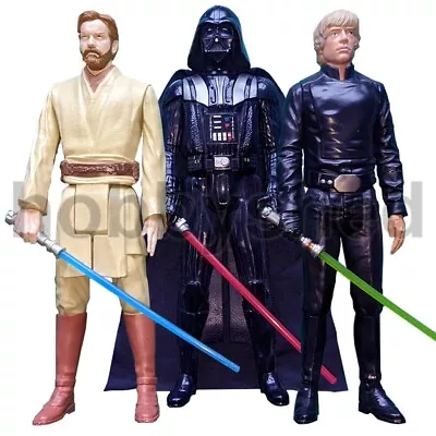 STAR WARS 12 Inch HASBRO FIGURES - 12  Luke Skywalker Obi-Wan Kenobi Darth Vader • £29.95