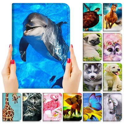 Animal Flip Case Cover For IPad 5 6 7 8 9 Pro 11 Mini Air 4 9.7 10.2 10.9 • £10.05
