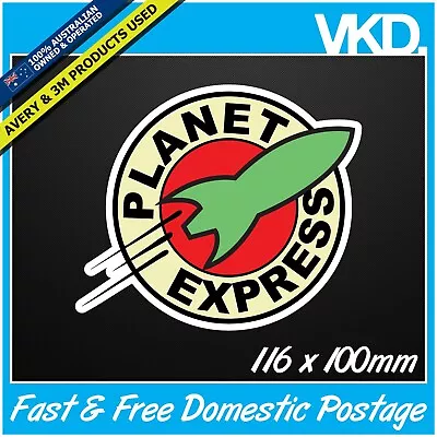 $7.12 • Buy Planet Express Sticker/ Decal - Futurama Drift Turbo Bomb JDM FATLACE ILLEST 4x4