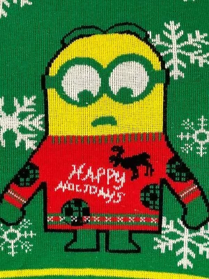$16 • Buy Despicable Me * Men's Size Large * Minion * Merry Christmas * Sweater * Green