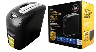 Texet 10 Sheet A4 High Security Confetti Micro Cut Shredder 12 Litre Bin 4L Din • £52.99